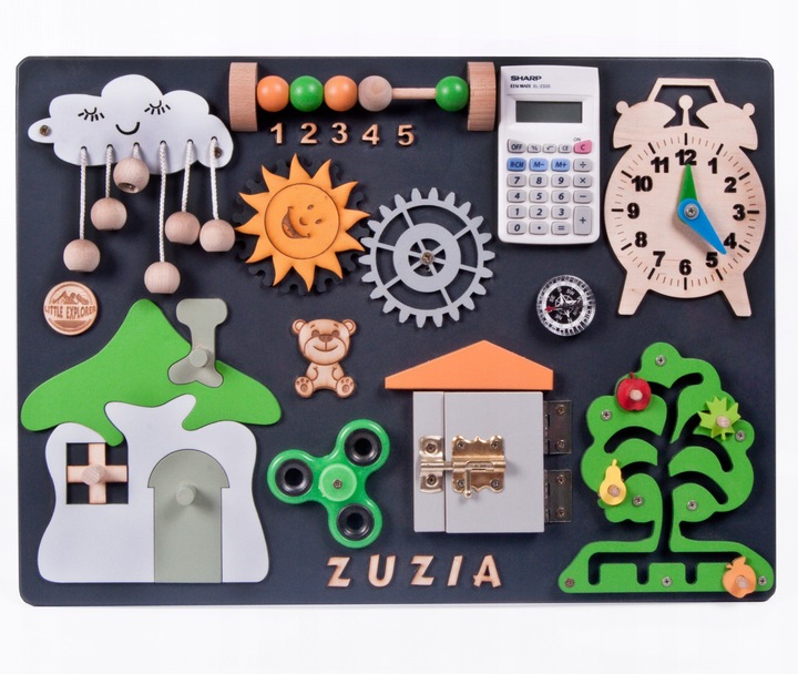 Tablica manipulacyjna sensoryczna Montessori