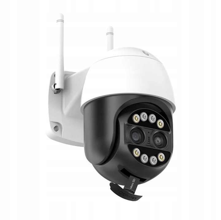 Kamera Zewnętrzna WiFi Obrotowa Dwa Obiektywy 2x4MP