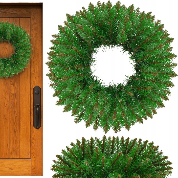 STROIK ŚWIĄTECZNY WIANEK DEKORACYJNY OZDOBA WIENIEC NA DRZWI NA STÓŁ 45 CM