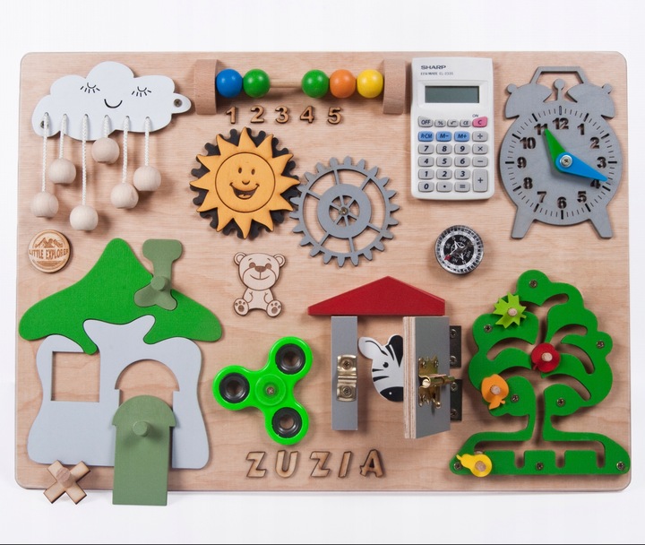 Tablica manipulacyjna sensoryczna Montessori