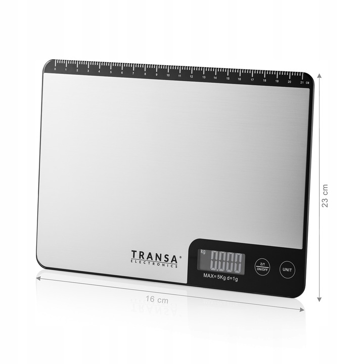 Waga kuchenna elektroniczna LCD LINIJKA LineScale TRANSA ELECTRONICS