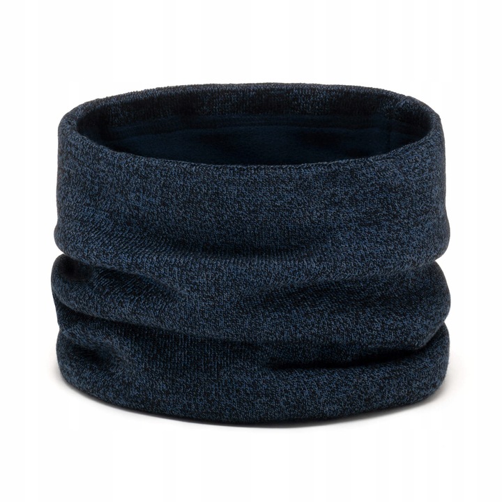 Czapka zimowa męska na polarze + komin Granatowy