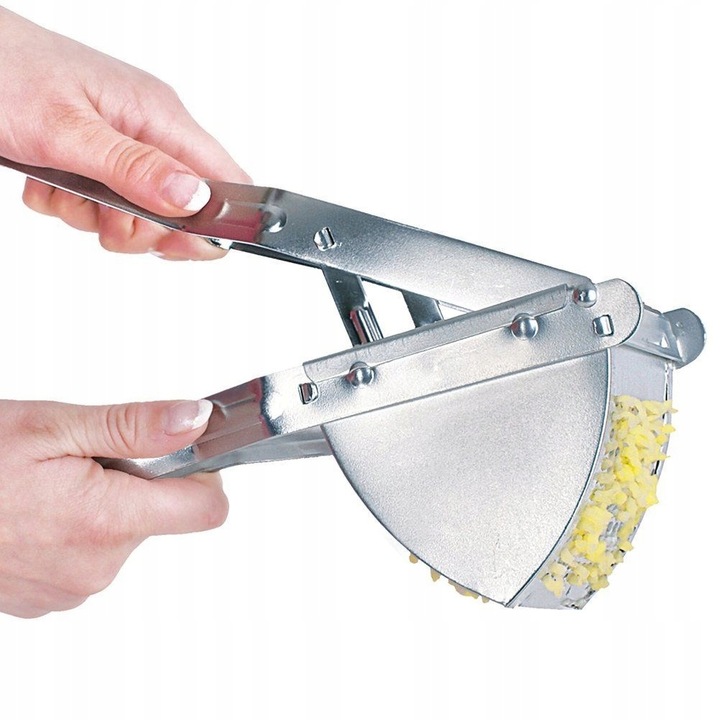 Praska METALOWA do przeciskania ziemniaków sera owoców klusek puree mocna