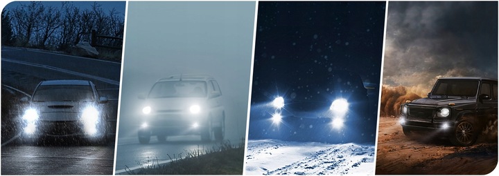 Żarówki H7 LED CSP biała 6500K 1do1 12V 7000lm BARDZO MOCNE WIECEJ ŚWIATŁA