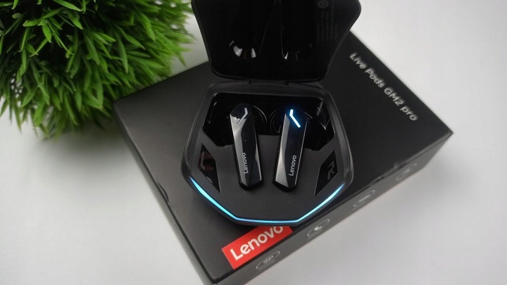 SŁUCHAWKI BEZPRZEWODOWE LENOVO GM2 PRO WODOODPORNE TWS GAMINGOWE LIVE PODS
