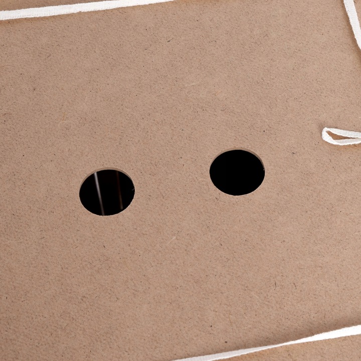 KOSZ POJEMNIK NA PRANIE BIELIZNĘ NAROŻNY BIAŁY BAMBUSOWY Z POKRYWĄ 60L