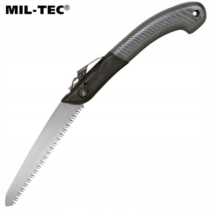 Piła ręczna składana turystyczna na biwak survival lekka Mil-Tec Olive