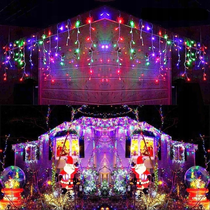 LAMPKI SOPLE 200 LED GRUBY KABEL 10,5m + FLASH