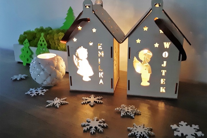 Lampion na roraty z imieniem dziecka grawer