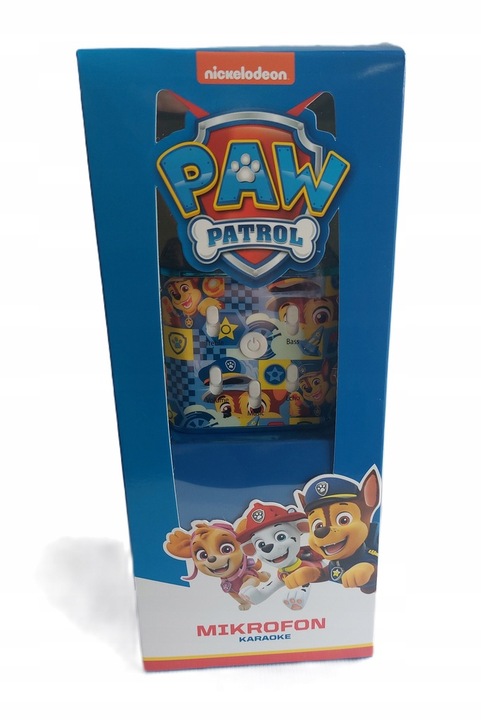 PSI PATROL MIKROFON BEZPRZEWODOWY KARAOKE BLUETOOTH CHASE PAW PATROL