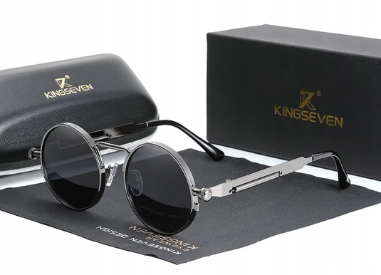 OKULARY Przeciwsłoneczne Leonki RETRO Steampunk UV