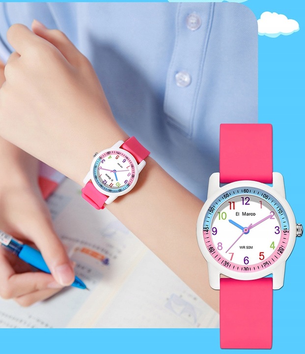 Zegarek Analogowe dla Dzieci w 4+ lat Wodoodporny