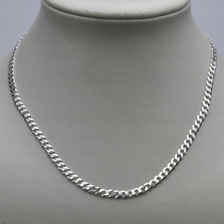 Męski łańcuszek srebrny Pancerka 70cm SREBRO 925