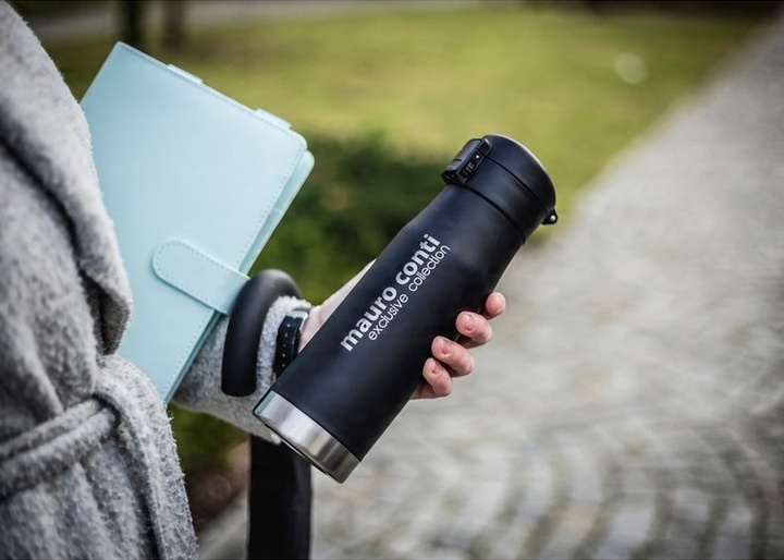 Kubek termiczny 600 ml TERMOS PREZENT szkoła biuro podróż auto TWÓJ GRAWER