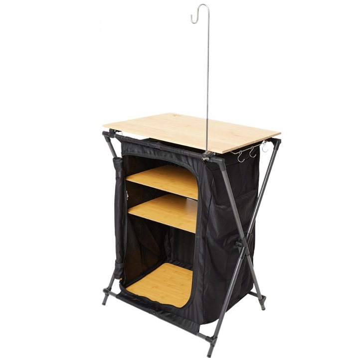 SZAFKA KEMPINGOWA TURYSTYCZNA SKŁADANA Z 3 PÓŁKAMI FROYAK 85x60x46