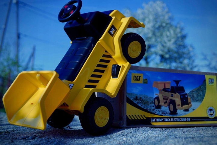 WYWROTKA CATERPILLAR dla dziecka JEŹDZIK na akumulator 6V 4AH