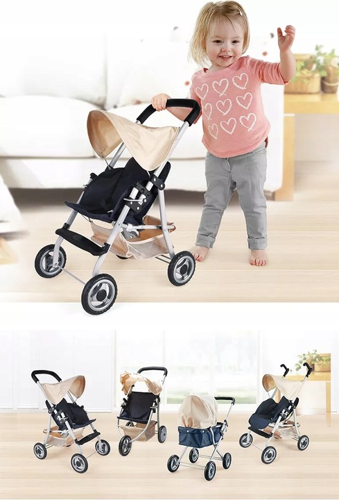 Wózek spacerówka dla lalki Super Lekki