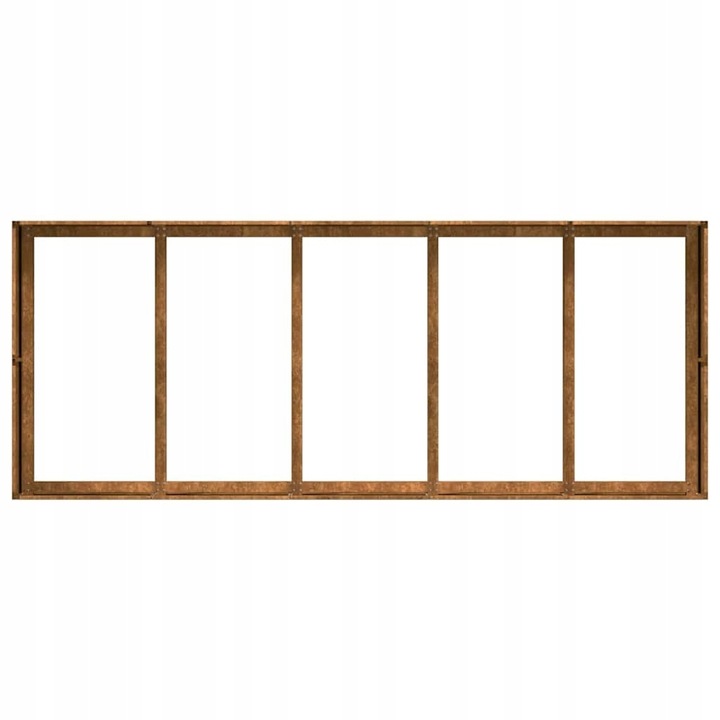 vidaXL Doniczka Rusty 200x80x40 cm Stal nierdzewna