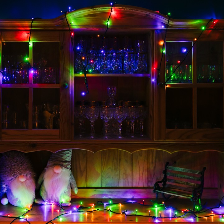 MOCNE LAMPKI CHOINKOWE 500 LED MULTI ZEWNĘTRZNE WEWNĘTRZNE PROGRAMATOR