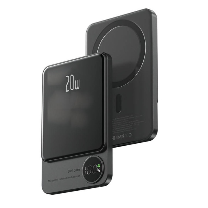 PowerBank Q9 10000 mAh 20W (MagSafe) - szary