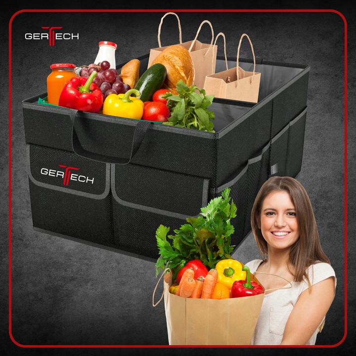 Organizer samochodowy DO BAGAZNIKA Torba rzepy Skrzynka Kufer Pojemny XL