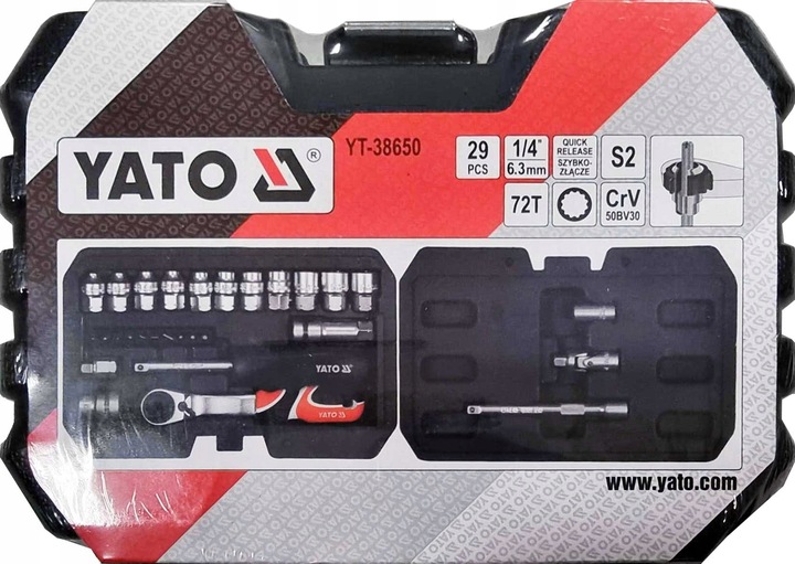 ZESTAW NASADEK PRZELOTOWYCH SPLINE 1/4"