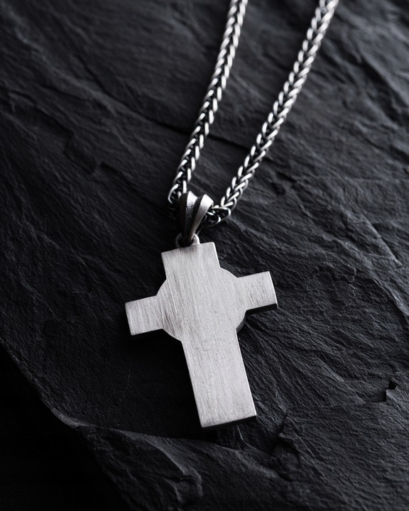 Srebrny krzyż RESURRECTION of JESUS CHRIST