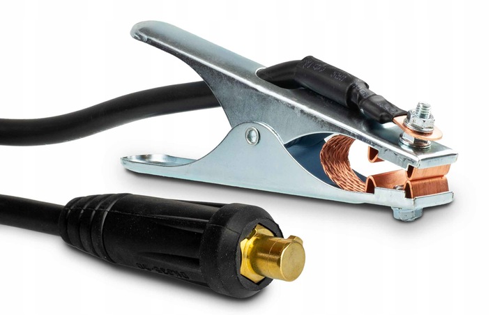 UCHWYT SPAWALNICZY MASOWY 300A przewód 25mm2 wtyk DX50 ŁW50 do spawarki