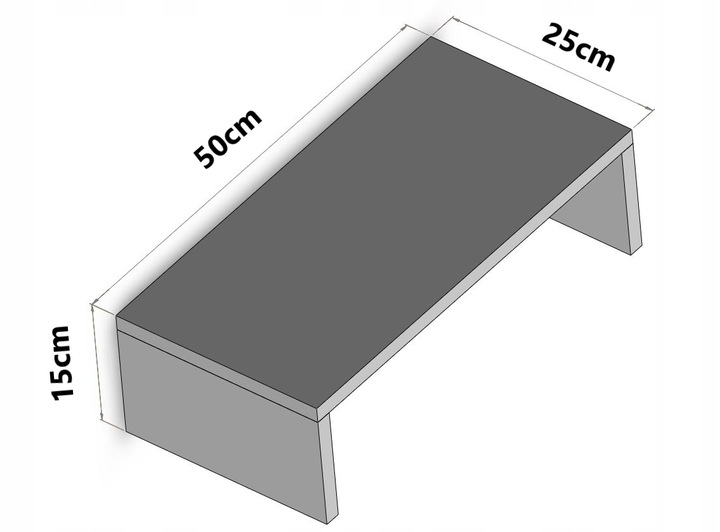 PODSTAWKA POD EKRAN NA BIURKO NA MONITOR BIAŁA