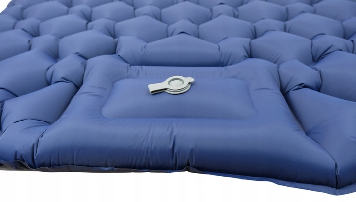 Materac Dmuchany Łóżko Dwuosobowe Z Pompką Do Spania Turystyczne Mata Lekka