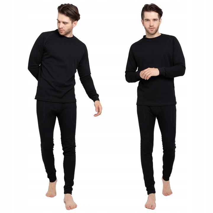 BIELIZNA TERMOAKTYWNA DAMSKA S MĘSKA KOMPLET ODDYCHAJĄCA CIEPŁA Z MESZKIEM