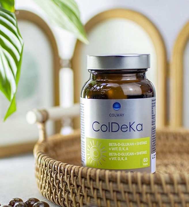 ____ColDeKa____Colway Witaminy D3 K2 A SHIITAKE + BETA D GLUKAN 60 kapsułek