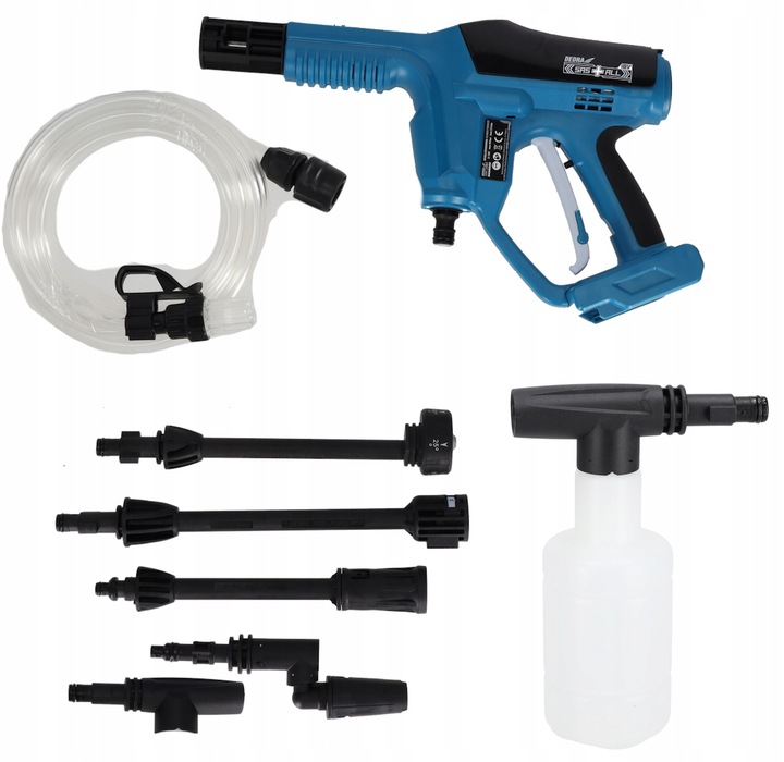 MYJKA CIŚNIENIOWA DEDRA SAS+ALL 18V Wąż 5m 40bar Lekka AKUMULATOROWA