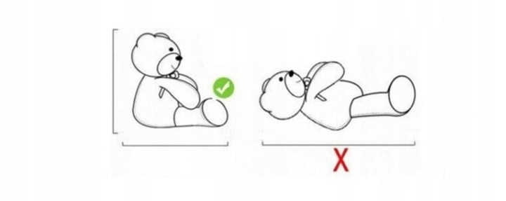 Duży miś pluszowy 120 cm kolor szary haft stopa