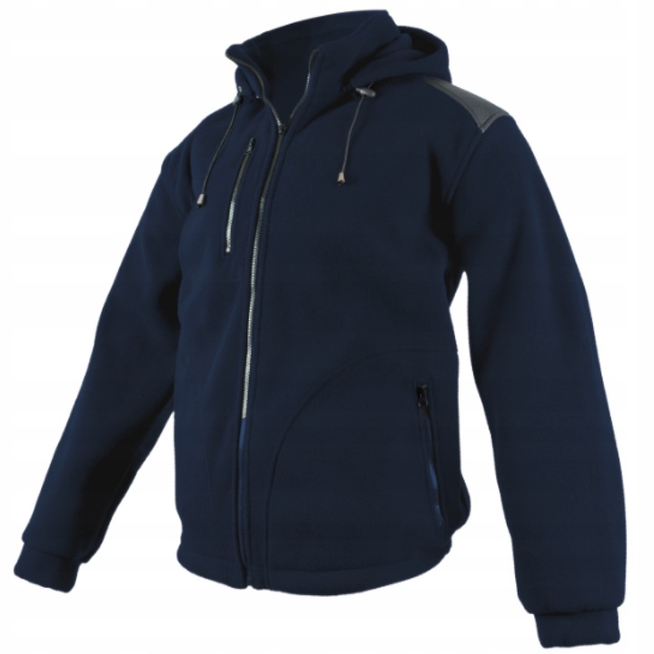 Polar roboczy męski z kapturem Bluza polarowa Rozpinana CIEPŁY GRUBY r.2XL