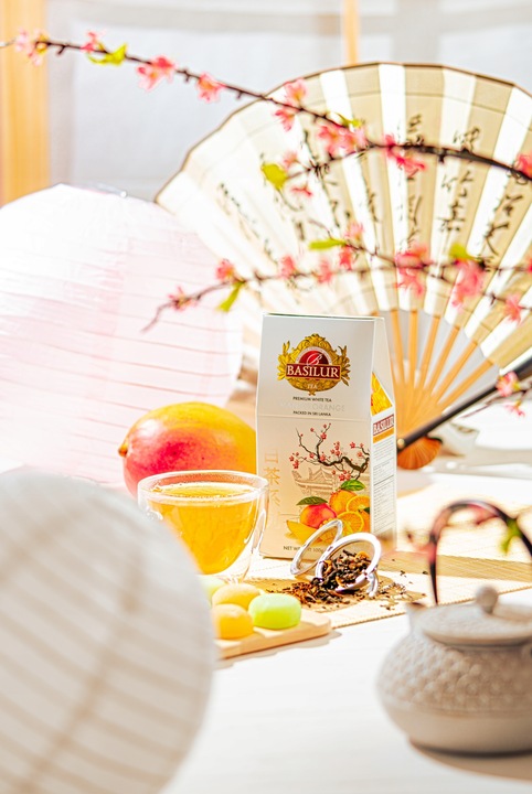 Basilur MANGO ORANGE biała herbata liściasta POMARAŃCZA - 100g