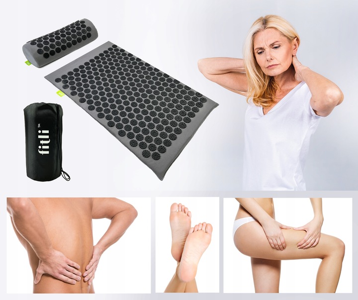 MATA ZDROWOTNA DO AKUPRESURY Z KOLCAMI + PODUSZKA