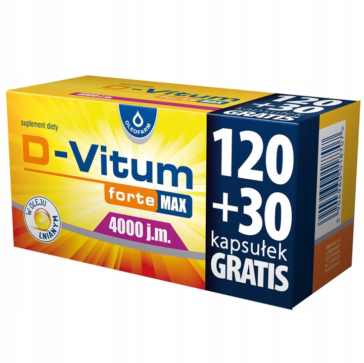 D-Vitum Forte MAX 4000 j.m. 150 kapsułek