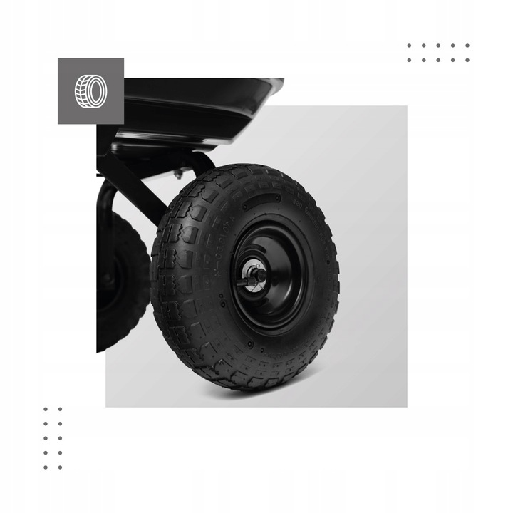 Wózek Ogrodowy Taczka Przyczepka GREGMAN Cart 2.0 120l do 200kg