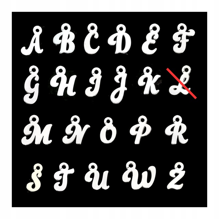 Srebrna Bransoletka dla Dziewczynki Literka Imię GRAWER 925 Serduszko