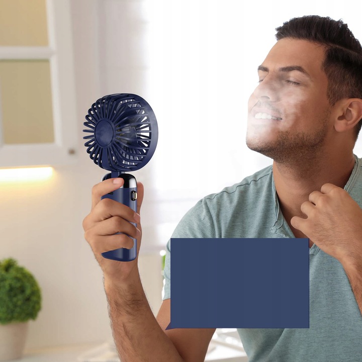 WENTYLATOR RĘCZNY PRZENOŚNY MINI WENTYLATOR Z AKUMULATOR 3000 MAH W PODRÓŻY
