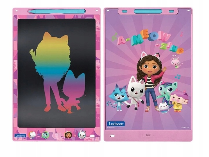 LEXIBOOK Koci domek Gabi E-ink tablet graficzny do rysowania dla dzieci