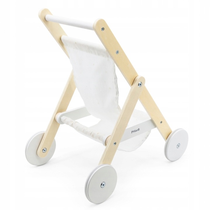 VIGA 44236 PolarB Solidny Designerski Drewniany Wózek dla Lalek Gwiazdki