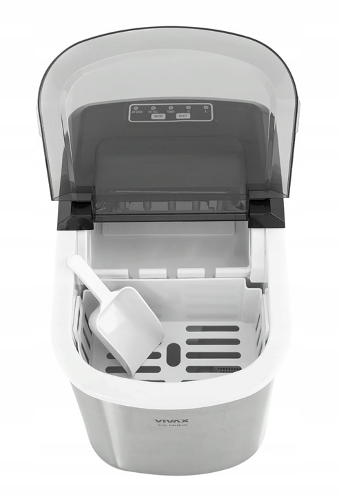 MOCNA KOSTKARKA DO LODU MASZYNA DO KOSTEK INOX S/L 12kg/dzień 240W+GRATIS