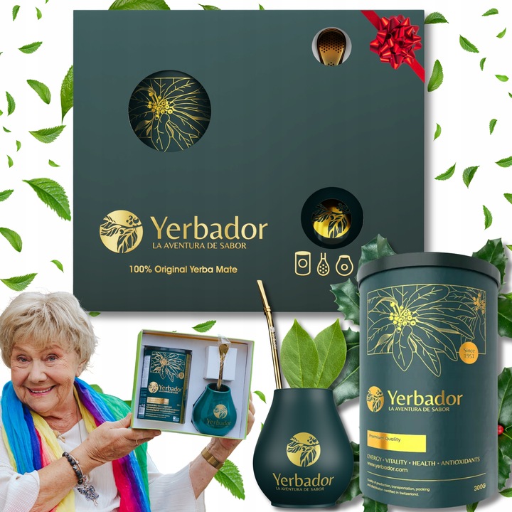 Yerba Mate Zestaw Startowy Yerbador Klasyczne Same Liście Matero Bombilla