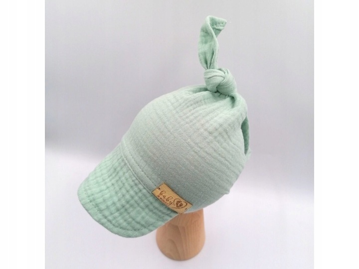 CHUSTA Z DASZKIEM CZAPECZKA MUŚLINOWA ODDYCHAJĄCA