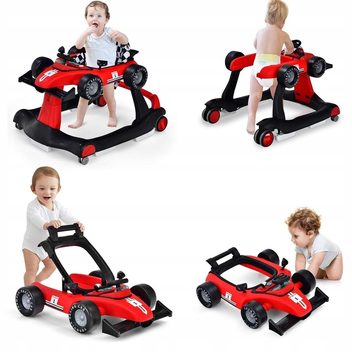 Chodzik dla dzieci 4 w 1, chodzik dla dzieci dla niemowląt od 6 miesięcy