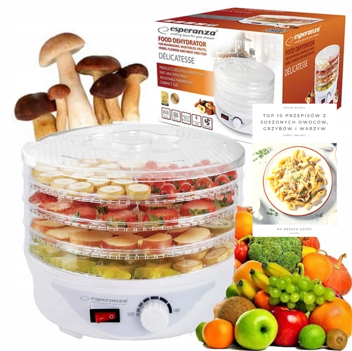 Suszarka spożywcza Esperanza DÉLICATESSE 250 W