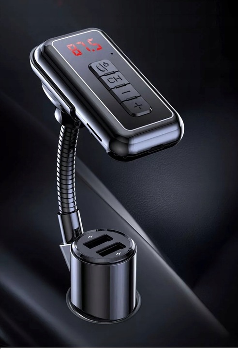 TRANSMITER FM BLUETOOTH ODBIORNIK AUX UNIWERSALNY