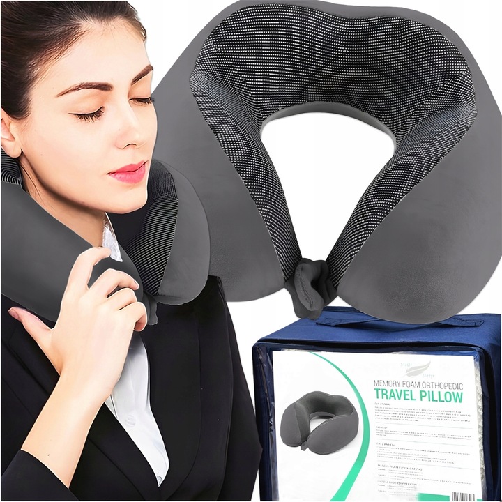 PODUSZKA PODRÓŻNA TURYSTYCZNA NA SZYJĘ ZAGŁÓWEK DO SAMOCHODU MEMORY MEDI
